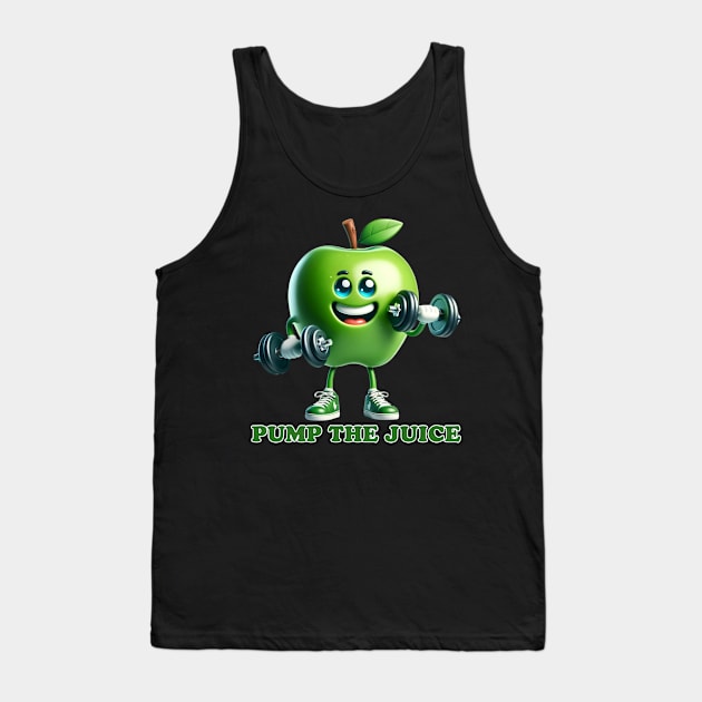 Apple Athlete: Fresh Fitness Enthusiast Tank Top by vk09design